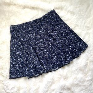 American Eagle Blue Floral Skirt